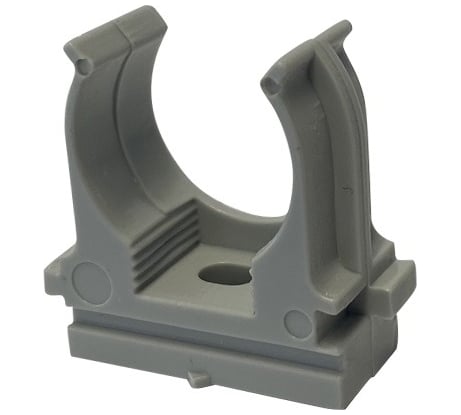 Крепеж-клипса для монтажного пистолета EKF d25 мм, серая, 100 шт. derjp-z-25