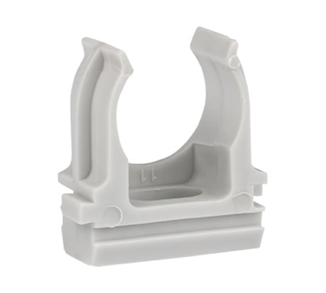 Крепеж-клипса EKF d16 мм, серая, 100 шт. derj-z-16n