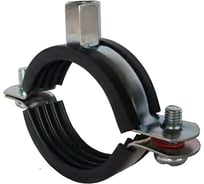 Хомут с резиновой прокладкой и комбинированной гайкой Sinikon М8/М10, 4" (106-111) СИНИКОН KM400K.R
