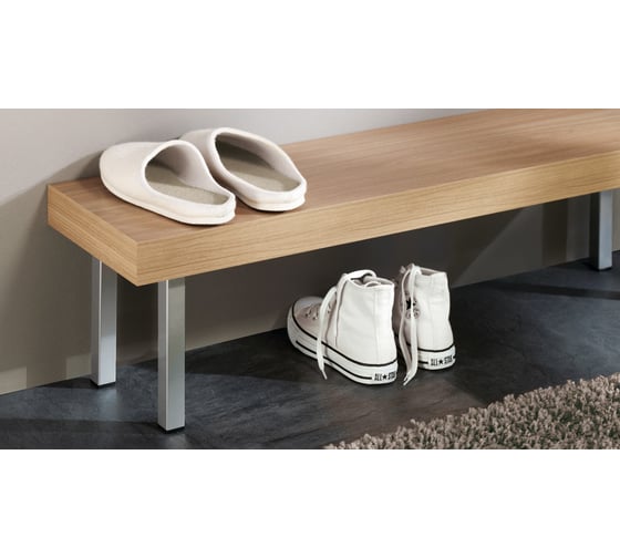 Мебельная ножка Dolle plix 200x24x24 мм, цвет белый арт. 81687