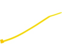 Нейлоновый хомут Зубр МАСТЕР желтый, 2,5 мм x 100 мм, 100 шт 309050-25-100