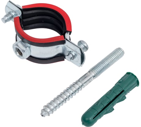 Сантехнический хомут с шурупом и дюбелем MasterProf м8, 1", 31-35 мм, 5 шт. ТД.030267