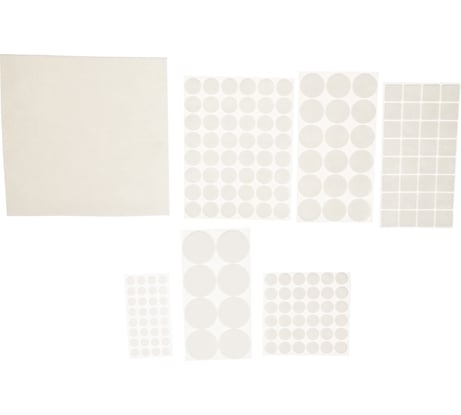 Набор самоклеящихся накладок на мебельные ножки Stayer COMFORT 175 шт, белые 40917-H175