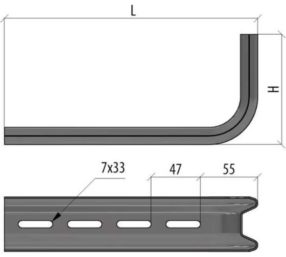 Консоль Система КМ L-образная, 150 мм LO6841 KSL150