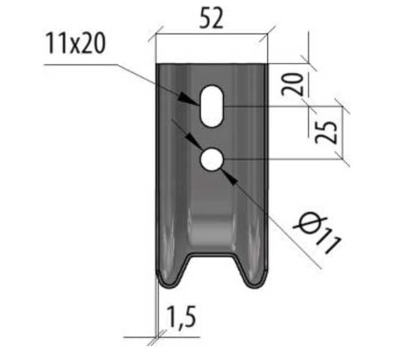 Консоль Система КМ L-образная, 150 мм LO6841 KSL150