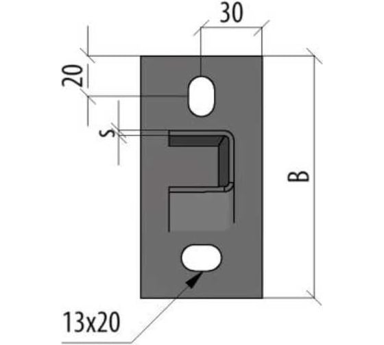 Сварная усиленная консоль Система КМ тяжелая, 200 мм INOX304 LO15455 KSUT200 INOX304