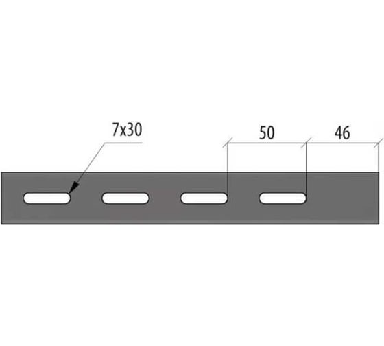 Консоль без опоры Система КМ 100 мм INOX304 LO3344 KBO100 INOX304