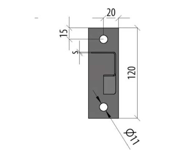 Сварная консоль Система КМ 150 мм INOX304 LO15416 KS150 INOX304