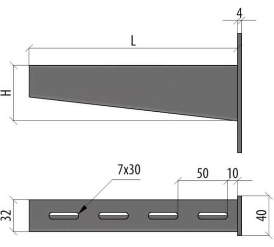 Сварная консоль Система КМ 150 мм INOX304 LO15416 KS150 INOX304