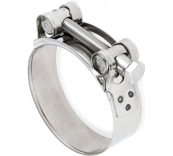Усиленный хомут TITAN LOCK 68-73 мм, нержавеющая сталь лента+болт AISI 304 TL68-73RCSS 1