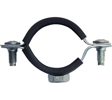 Оцинкованный хомут с резиновым уплотнителем MasterProf 1.1/2", M8 ИС.140006