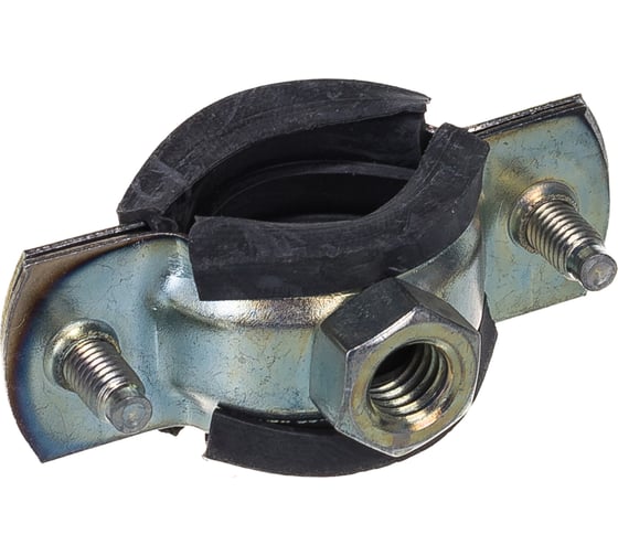 Оцинкованный хомут с резиновым уплотнителем MasterProf 1/2", M8 ИС.140002