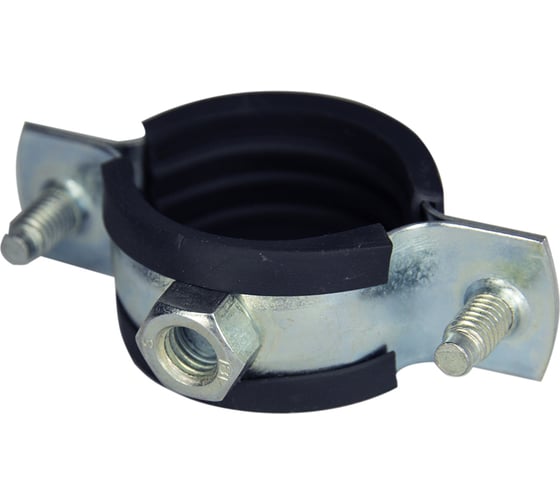 Оцинкованный хомут с резиновым уплотнителем MasterProf 3/8", M8 ИС.140001