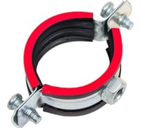 Оцинкованный хомут с резиновым уплотнителем MasterProf 1.1/4", M8, с шурупом и дюбелем ИС.140019