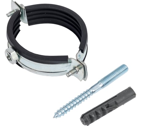 Металлический хомут Политэк 2" (59-65) в комплекте 35000002