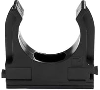 Крепёж-клипса для труб, полистирол, черная, диаметр 16мм, 100шт Промрукав 02716ч