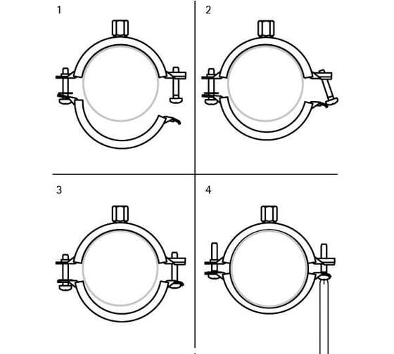 Хомут Walraven BIS KSB2, M8/10, 15-19 мм, с epdm 3396019 3392018
