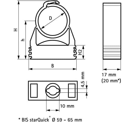 Хомут Walraven starQuick 20-23 мм, белый, упаковка 50 шт. 0855022