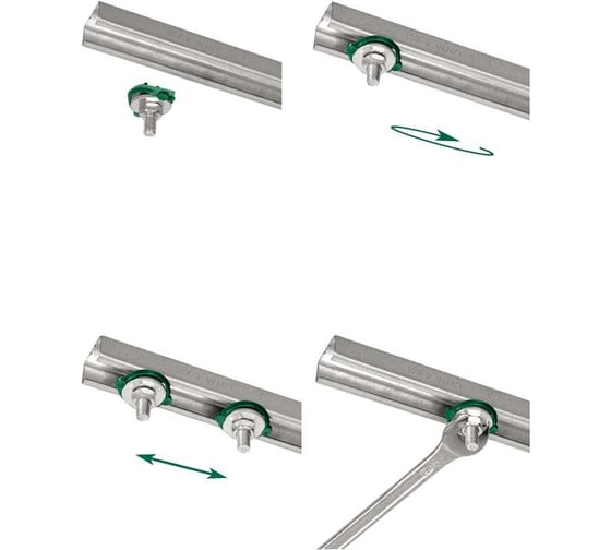 Монтажный болт Walraven BIS RapidRail Hammerfix, M8, 100, оцинкованная сталь 6523810