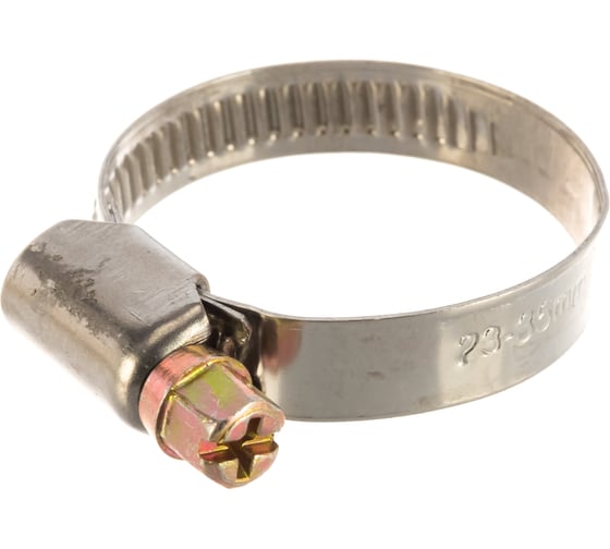 Обжимной хомут FIT IT нержавеющая сталь, 23-35 мм 64279 1