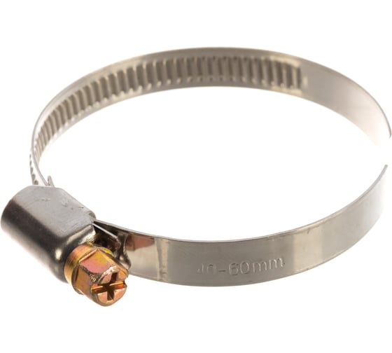 Обжимной хомут FIT IT нержавеющая сталь, 40-60 мм 64285