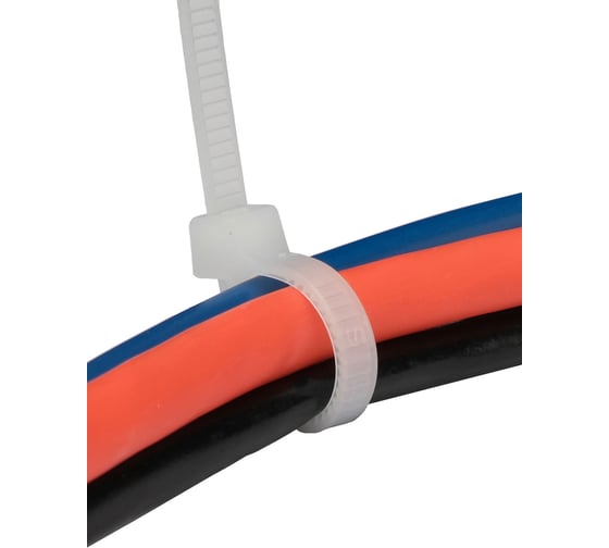 Пластиковые стяжки Cablexpert 400 мм х 3.6 мм, белые, 100 шт. NYT-400x3.6