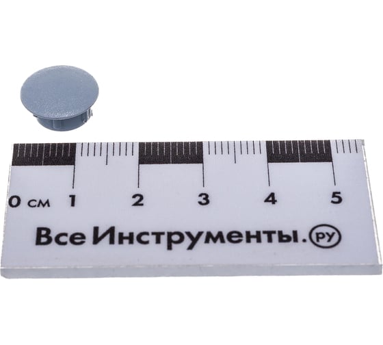 Декоративная заглушка Tech-Krep/Zitar 10 мм светло-серая 35 шт - пакет 108873