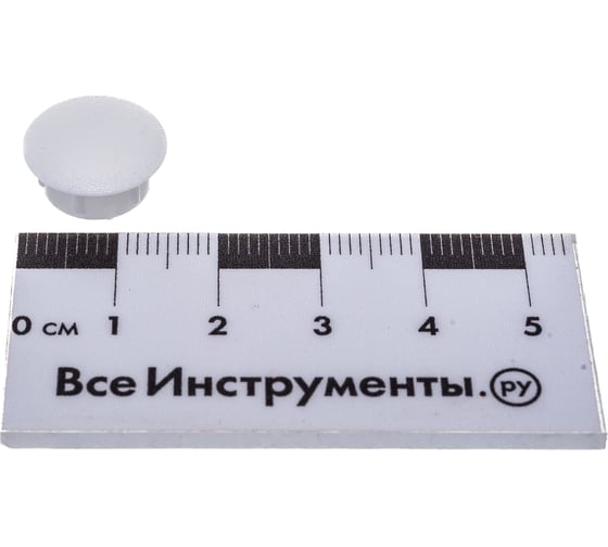 Декоративная заглушка Tech-Krep/Zitar 12 мм белая 30 шт - пакет 108877