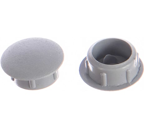 Декоративная заглушка 12 мм, светло-серая, 30 шт, пакет Zitar 108881