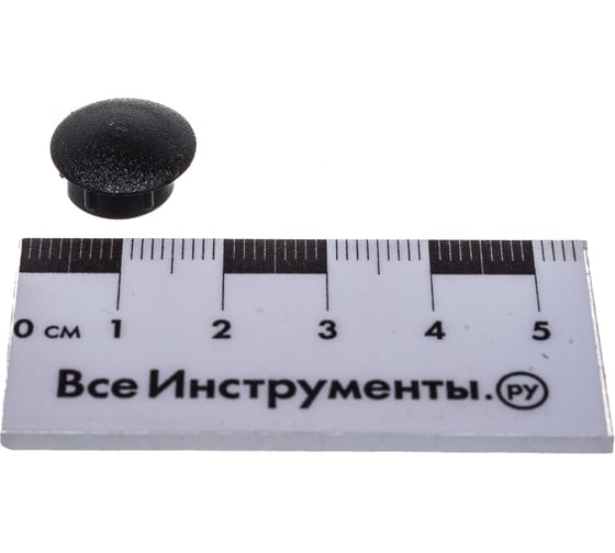 Декоративная заглушка Tech-Krep/Zitar 12 мм черная 30 шт - пакет 108884