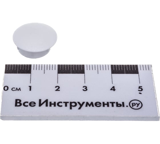 Декоративная заглушка Tech-Krep/Zitar 14 мм белая 30 шт - пакет 108885