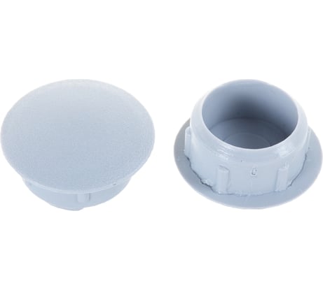 Декоративная заглушка 14 мм, светло-серая, 30 шт, пакет Zitar 108889