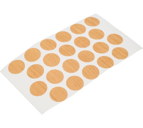 Заглушка самоклейка Tech-Krep 14 мм клен 20 шт - пакет 109113