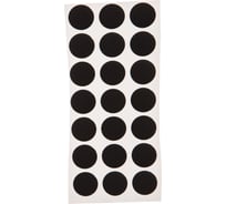 Заглушка самоклейка Tech-Krep 14 мм черная 20 шт - пакет 109121