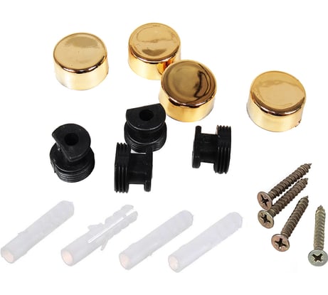 Зеркалодержатель Tech-Krep/Zitar d17мм без сверления, золото комплект - пакет 112585