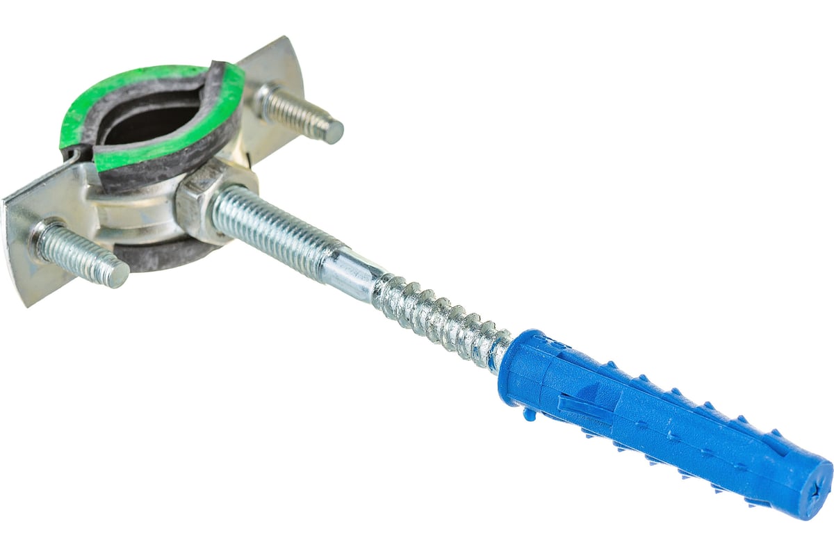 Хомут с резиновым уплотнителем, шурупом и дюбелем Tech-Krep 1/2, 20 ...