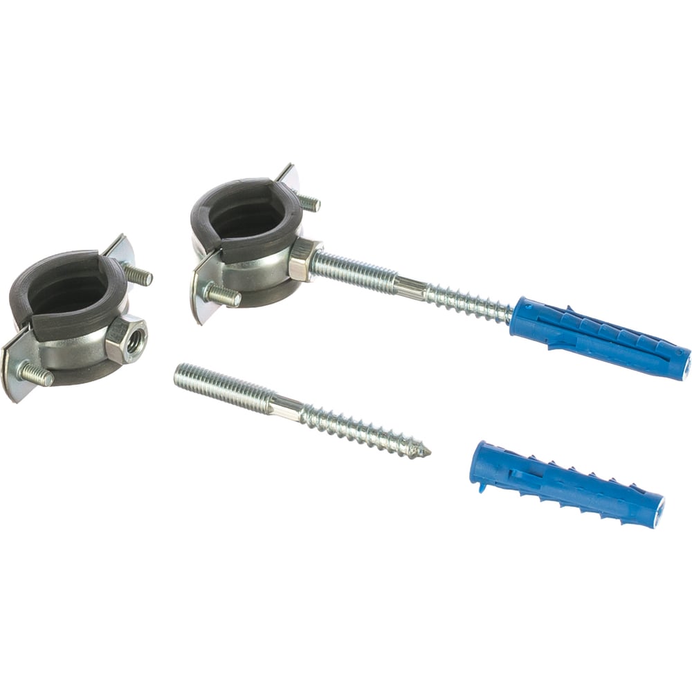 Хомут с резиновым уплотнителем, шурупом и дюбелем Tech-Krep 3/4, 25 ...