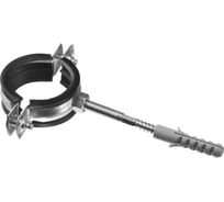 Хомут с резиновым уплотнителем, шурупом и дюбелем Tech-Krep 2-1/2, 73-80мм, 1шт - пакет 137019