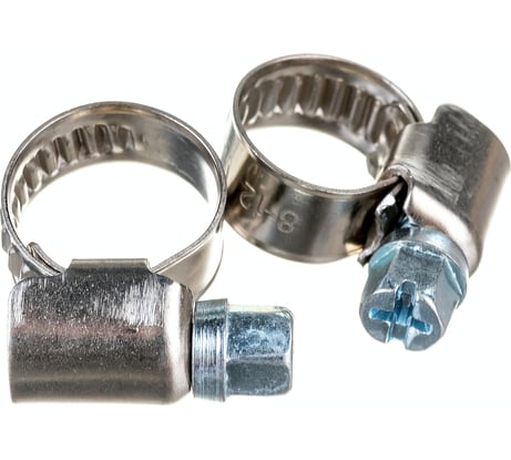 Обжимной хомут из нержавеющей стали 8x12 мм, 2 шт, ярлык Zitar 104041