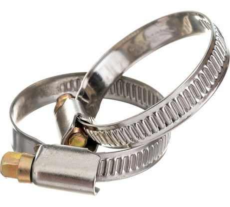 Обжимной хомут из нержавеющей стали 25x40 мм, 2 шт, ярлык Zitar 104046