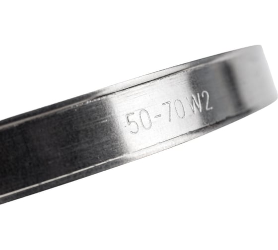 Обжимной хомут из нержавеющей стали Tech-Krep 50х70 2шт - ярлык 104050