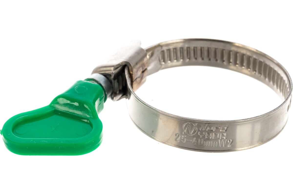 Обжимной хомут из нержавеющей стали Tech-Krep 25х40 с бабочкой 1шт ...