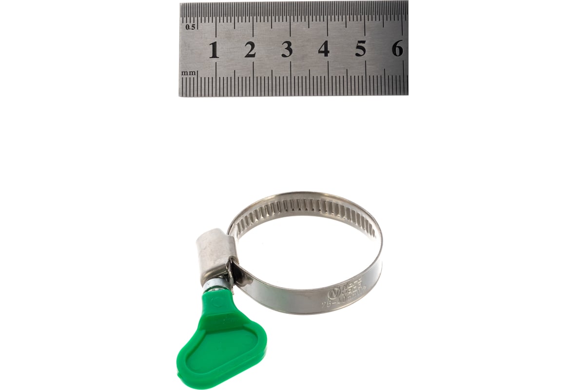 Обжимной хомут из нержавеющей стали Tech-Krep 25х40 с бабочкой 1шт ...