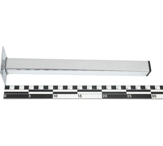 Ножка Tech-Krep металл, квадрат, нерегулируемая, 25x25x300 мм, хром- накл. 151274