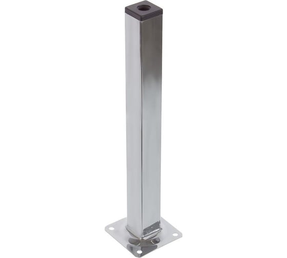 Ножка Tech-Krep металл, квадрат, нерегулируемая, 25x25x300 мм, хром- накл. 151274