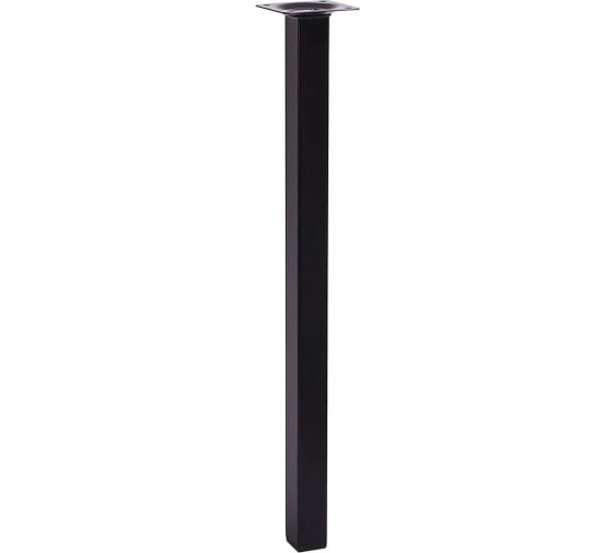 Ножка Tech-Krep металл, квадрат, нерегулируемая, 25x25x700 мм, черная - накл. 152133 1