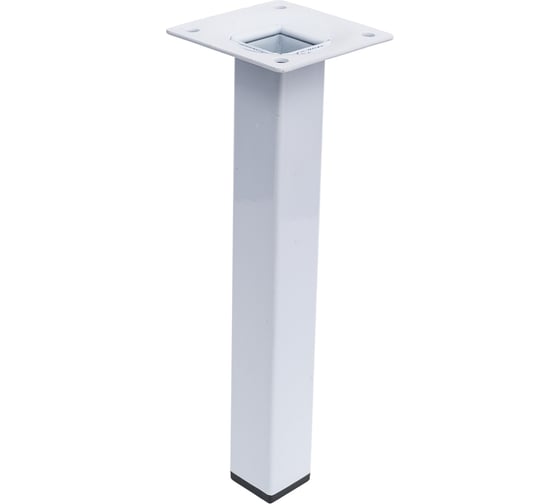 Ножка Tech-Krep металл, квадрат, нерегулируемая, 25x25x200 мм, белый - накл. 152147