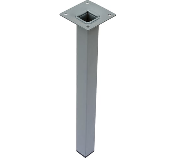Ножка Tech-Krep металл, квадрат, нерегулируемая, 25x25x300 мм, серая- накл. 151275