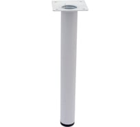 Ножка Tech-Krep металл, круглая, нерегулируемая, D30x250 мм, белая - накл. 152143