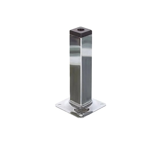 Ножка Tech-Krep металл, квадрат, нерегулируемая, 25x25x150 мм, хром- накл. 151286 1